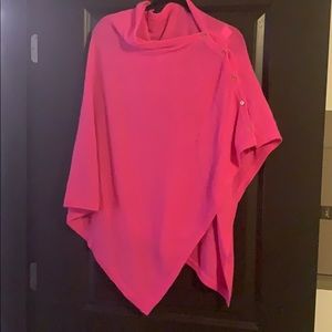 Lilly Pulitzer Hot Pink Cashmere Sweater Wrap